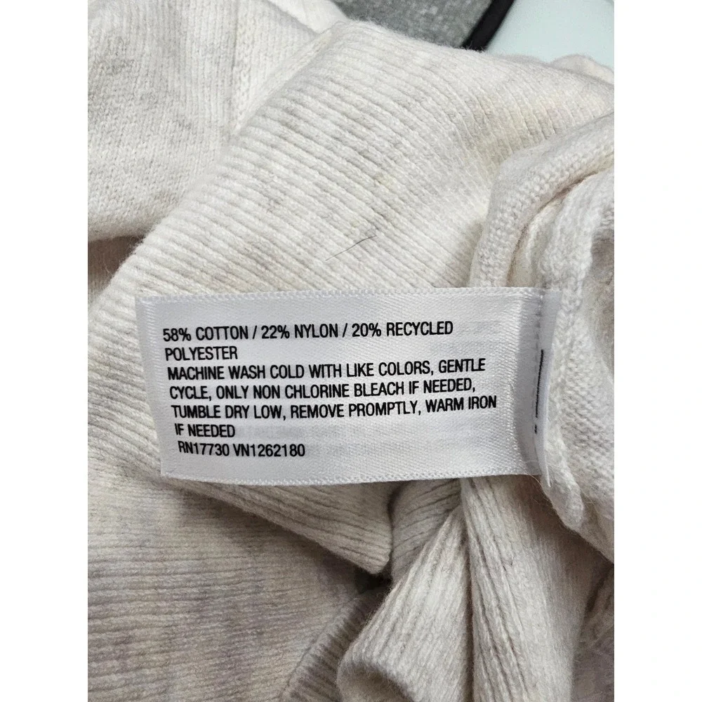 Goodfellow & Co‎ Mens XL Cream Soft Knit Crewneck Sweater Ribbed Long Sleeve New